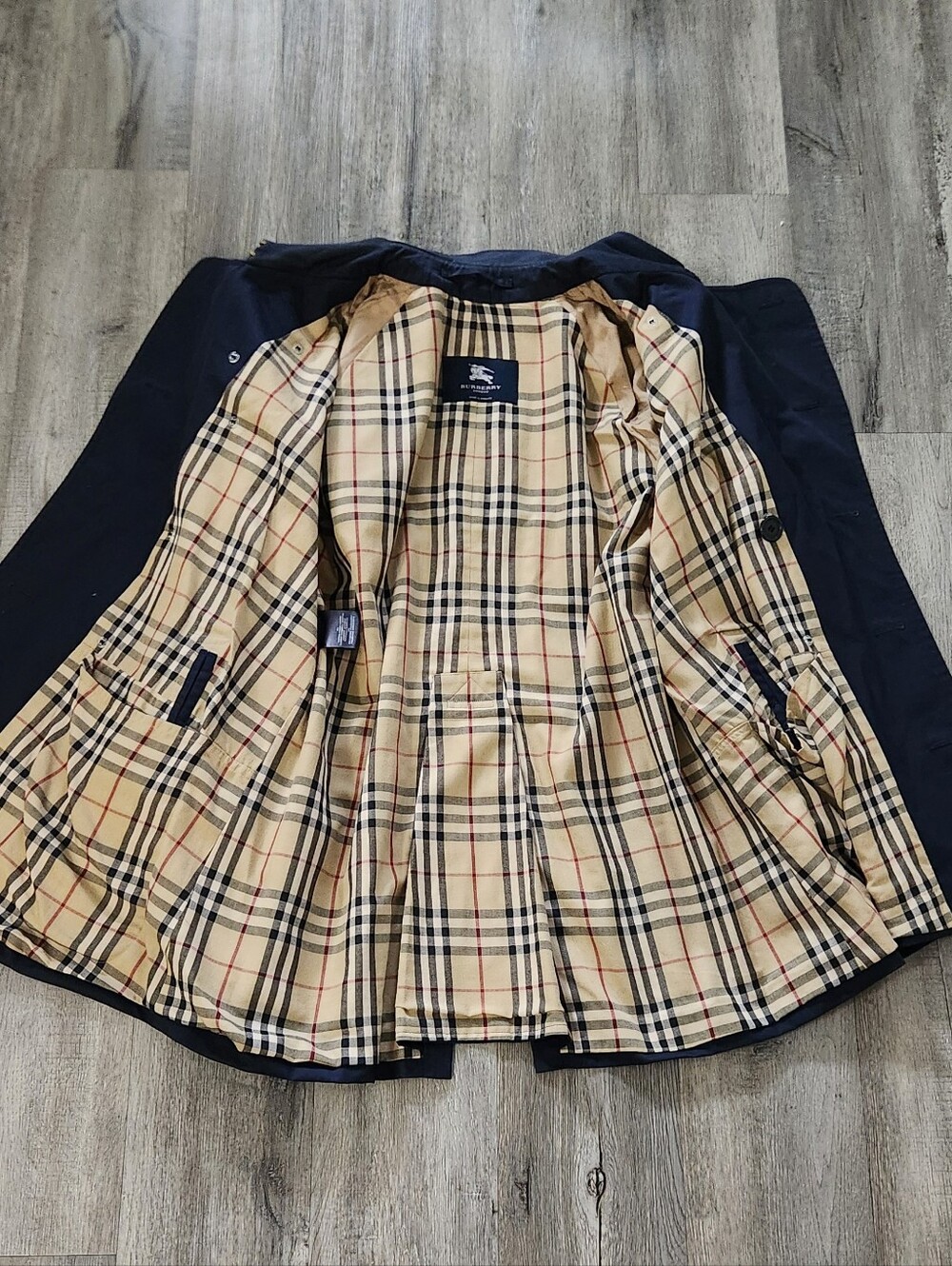 Burberry Classic Double Breasted Trench Coat Iconic Navy - Picture 13 of 16